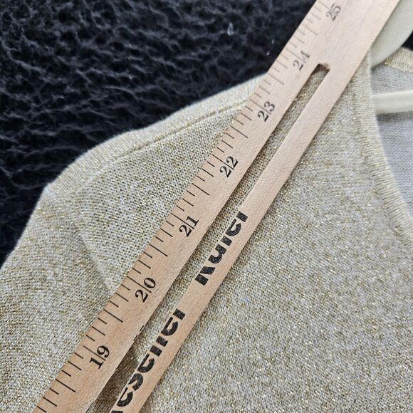 Nu Options Womens Sweater Beige Size 1X Cotton Blend Button Close Long Sleeve - Picture 5 of 12